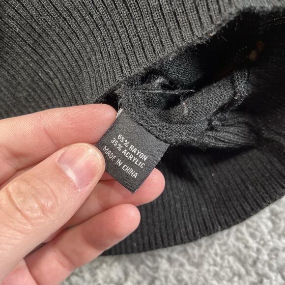 STEVE HARVEY CELEBRITY EDITION 1/4 ZIP RAYON BLEND SWEATER 2XL DEEP STRIPE MOCK - Picture 8 of 13